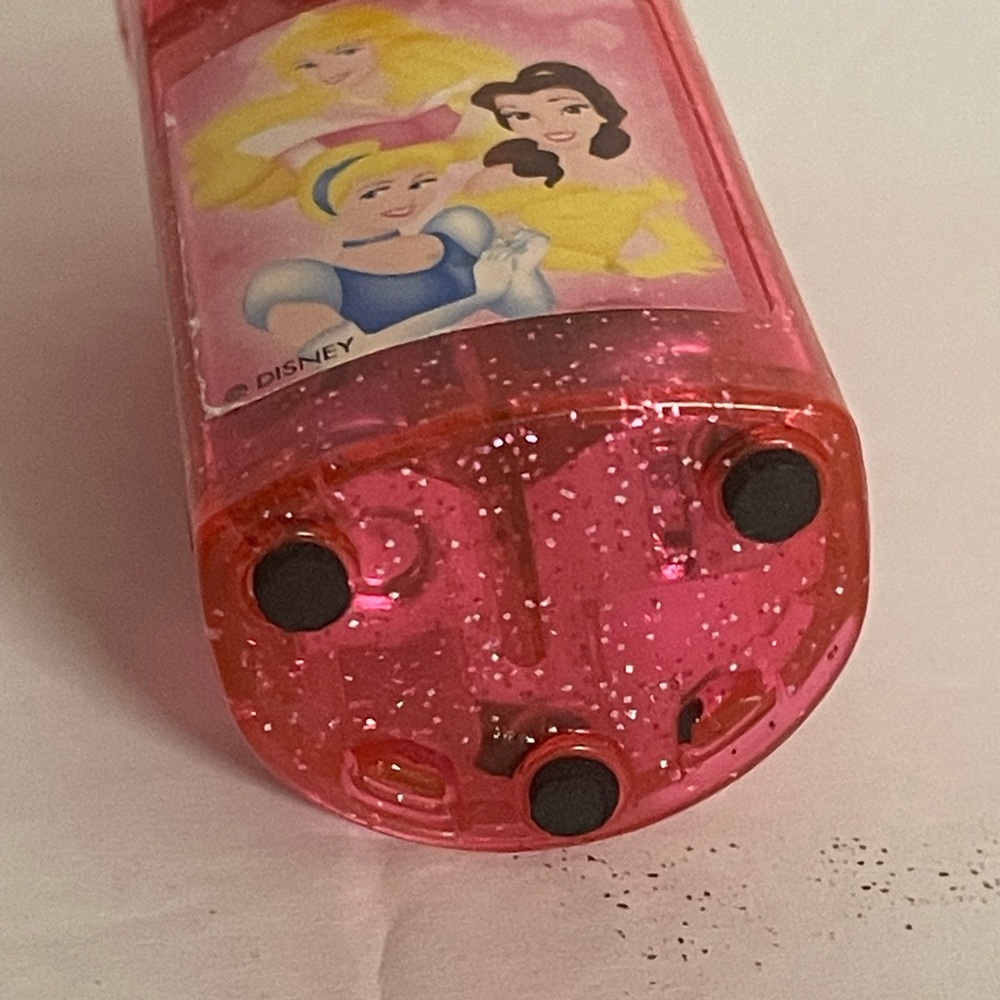 Vintage Disney Princess Cinderella, Aurora, and Belle Pink Travel Fan with Light - Picture 8 of 9